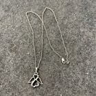 Jane Seymour Open Hearts Angel Diamond Wings Necklace Jwbr 925 18”