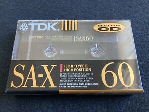 New ListingTDK SA-X 60 High Bias Type II Blank Cassette Tape New Sealed