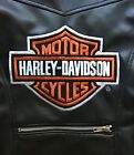 New ListingHarley Davidson DOG VEST Faux Leather Biker Jacket Black Size XL Zip Pocket  EUC