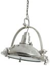 Handcrafted XLarge Industrial Hanging Lamp Raw Nickel, 29