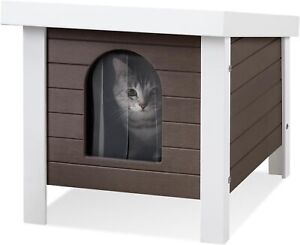 Weatherproof Cat House Outdoor Cats Insulated Material PS Outside Cat Shelter