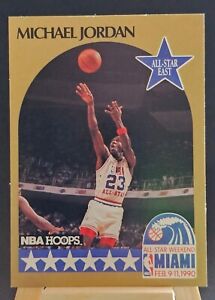 1990-91 NBA HOOPS Michael Jordan #5 All Star East Basketball Card