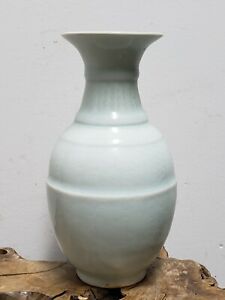 Chinese Shadow Celadon Porcelain Vase