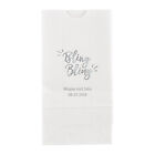 50 Bling Bling Personalized Printed Wedding Favor Bags Candy Buffet