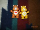 (2) Care Bears 3” Posable Figures TCFC Hard Plastic Figurines