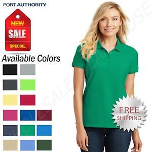 Port Authority Womens Core Classic Pique Polo Shirt Sizes XS-6XL L100