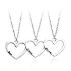 Best Friends Forever Necklace Heart Pendant Silver 3 Pcs Friendship Gift UK Stoc