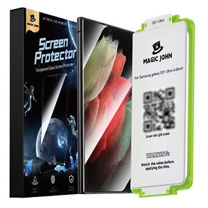 MAGIC JOHN for Samsung Galaxy S21 S22 S23 Ultra Tempered Glass Screen Protector