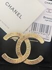Authentic Chanel Brooch Light Gold NWT