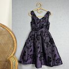 MODCLOTH Deep Purple Posh of the Party Dress Size S Cocktail Party Ball Prom