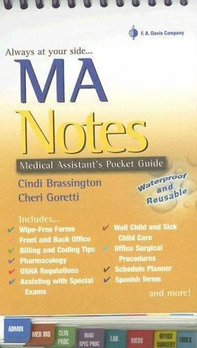 MA Notes: Medical Assistant's Pocket Guide [ Brassington, Cindi ] Used