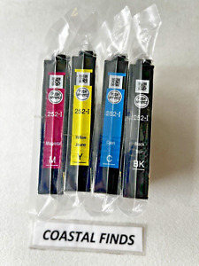 Epson 252 Ink Cartridge CMYK Set of 4 NEW OEM Sealed 252i WF 3640 3620 7110