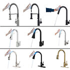 Touch On Kitchen sink Faucet Pull Down Sprayer Swivel Mixer Tap Single Lever