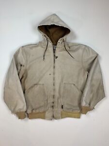 Vintage Walls Outdoors Mens Jacket Sz XL Faded Full Zip Hooded Coat Made In USA
