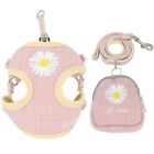 Cute Small Dog Harness and Leash Set with Bags No Pull Daisy Dog Vest Harness...