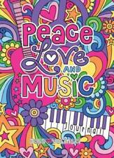 Notebook Doodles Peace Love and Music Guided Journal (Quiet Fox Designs)  - GOOD