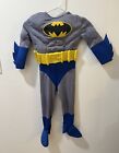 DC Batman Toddler 2-4 Costume Blue Gray Muscle Padded Rubie's Costume