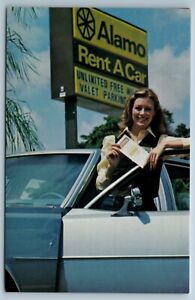 Postcard FL Alamo Rental Car Florida Rent A Car Advertisement