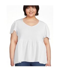 Babydoll Top for Plus Size Women from Terra & Sky 4X New