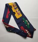 Save The Children Navy Blue With School Bus And Cars 100% Silk Tie