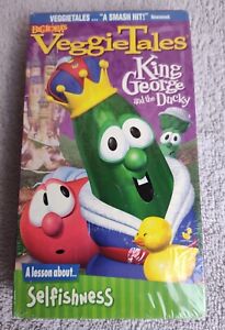 NEW/SEALED VEGGIETALES KING GEORGE AND THE DUCKY 2000 VHS