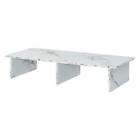 Convenience Concepts Designs2Go Large TV/Monitor Riser in White Faux Marble Wood