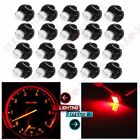 20x Red T3 Neo Wedge LED Bulbs Dash A/C Climate Control A/C Base Lights Lamp 12v