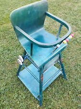 Swedish VINTAGE 1950s WOODEN  CONVERTIBLE HIGH CHAIR DESK