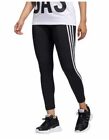 Adidas Women's High Waist 7/8 3-Stripe Active Tight With Pocket, legging (Black)