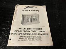 Zenith Service Manual - M Line Stereo Console 3WR10X 3WR11X 3WR12X