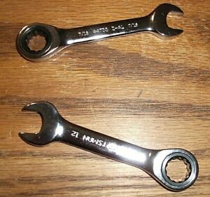 ONE CRAFTSMAN METRIC STUBBY RATCHETING COMBINATION WRENCH SELECT 10 MM TO 15 MM