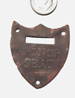 Civil War Relic U.S. Cavalry Copper Saddle Shield dug in Central Virginia