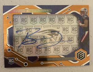2022 Panini Elements Bailey Zappe Neon Signs On Card Auto 26/75 Super 🔥🔥