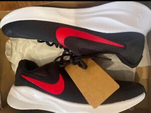 Nike Revolution 7 White Varsity Red Running Shoes FB2207-003 Men’s Size 10