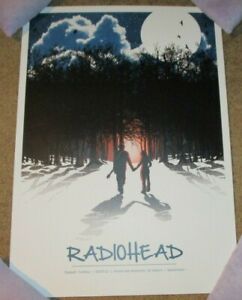 RADIOHEAD concert poster print SWITZERLAND 2012 9-7-12 Joshua Budich 2nd ed F