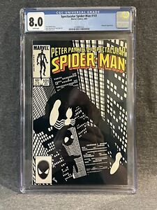 SPECTACULAR SPIDER-MAN #101 Classic B&W Cover by BYRNE 1985 WHIPLASH CGC 8.0