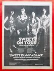 SWEET SWEET FANNY ADAMS LP + UK TOUR POSTER ADVERT MELODY MAKER 1974