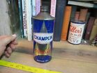 VINTAGE 1950s CHAMPLIN OUTBOARD MOTOR OIL CAN CONE TOP 1 QT EMPTY