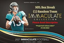 NFL 2021 Panini Immaculate Football Hobby Box Break - (1) Random Team *Read*