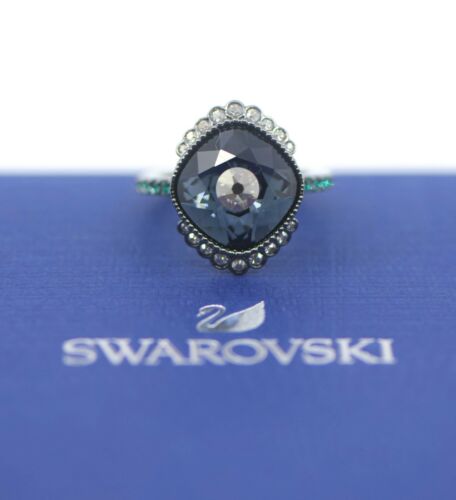 Swarovski Black Baroque Crystal Ring Size 7 5490976