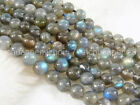 Natural 10mm Gray Labradorite Round Gemstones Loose Beads 15''