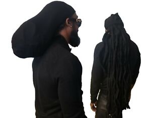 Large Dreadlocks Rasta Stocking Hat Tam Rastafarian Dread Locks Hair 12'' & 17''