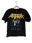 Vintage Anthrax Among The Living Tour T Shirt Thrash Metal 2 Sided Large