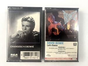 New ListingLot Of 2 David Bowie Cassettes Changes One & Let's Dance Vintage FREE SHIPPPING