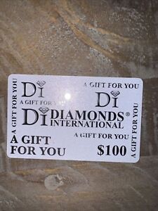 $100 Diamonds International Gift Card Merchandise Credit Royal Caribbean