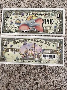 Dumbo Disney Dollar 2005 50th Ann series $1 D Series Unc Low serial Number