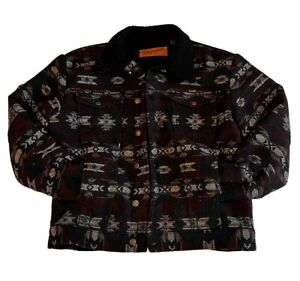 Wrangler® Men's Black Jacquard Sherpa Jacket Sweetbriar 74250SB Men’s Medium