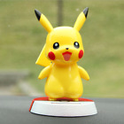 Pokémon Pika Chu Solar Powered Bobble Heads Car Dashboard Decoration Toy Gift