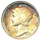 1916-D Mercury Dime 10C Coin - Certified ANACS VF Details - Rare Key Date!