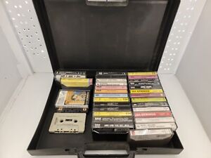 Lot of 33 Cassette Tapes w Hard Storage Case VINTAGE MOSTLY Classical, Strings